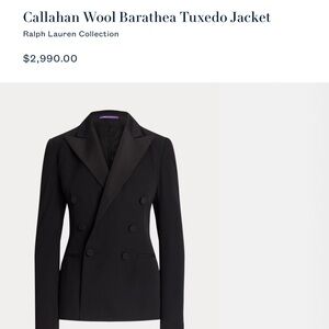 Ralph Lauren Purple Label Sophisticated Black Suit Jacket
